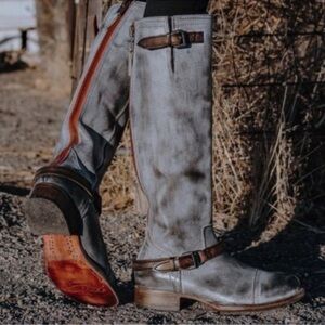 Freebird by Steven ice Roadey tall leather riding Boots US 10